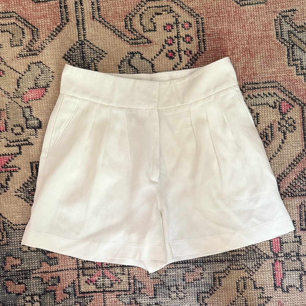 Reiss White High Waist Women's Shorts